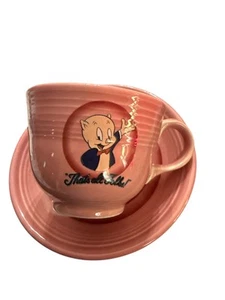 Porky Pig Fiesta Homer Laughlin Warner Bros Looney Tunes Dish Set VTG 1994 - Picture 1 of 5