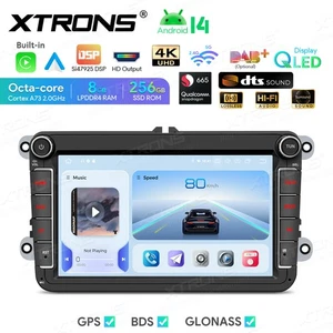 8" Android 14 8+256G GPS Carplay Car Stereo Radio Auto For VW Golf Jetta Passat - Picture 1 of 19