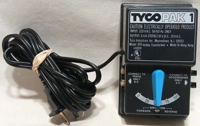 Tyco HO Scale Power Pak 1 Hobby Transformer Model 895 Tested Working - Image 1 of 4