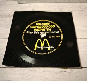 1989 McDonalds "You Could Win a Million Dollars" Schallplatte 33 -1/3 RPM Gewinnspiel - Bild 1 von 2