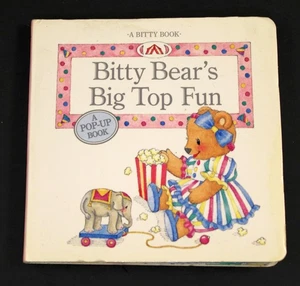 VTG 1999 Pleasant Co. Bitty Bear's Big Top Fun Pop-Up Book 3.5 x 3.5 Cardboard - Picture 1 of 10