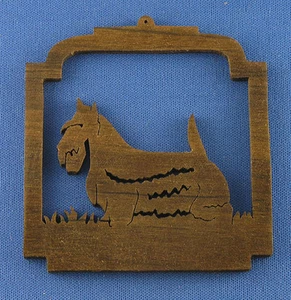 Scottish Terrier Christmas Ornament - hand cut - Picture 1 of 1
