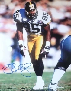 Autographed GREG LLOYD  Pittsburgh Steelers 11X14 Photo w/Show ticket - Picture 1 of 1