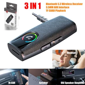 Handsfree Bluetooth 5.3 Audio Music Receiver Wireless 3.5mm AUX Home Car Adapter - Afbeelding 1 van 23