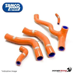 Kit de durites de radiateur Samco orange pour KTM 1190 RC8R/Track - Photo 1/5