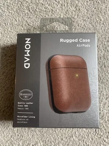 Nomad AirPods Rugged Case Rustic Brown Leather - Picture 1 of 2