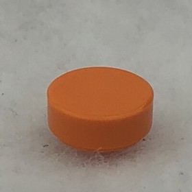 LEGO 98138 Orange Tile, Round 1 x 1 (x1)