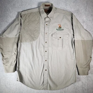 Browning M/M Long Sleeve Shirt Super Naturals VTG Shooting Hunting Embroid Deer - Picture 1 of 15