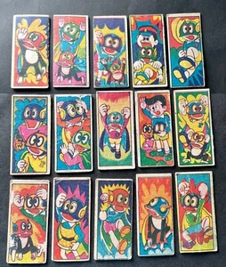 Lot of 15 Perman 1960s Menko cards Fujiko Fujio vintage old Japanese manga Anime - Picture 1 of 4