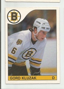 1985-86 OPC #167 GORD KLUZAK BOSTON BRUINS O-PEE-CHEE