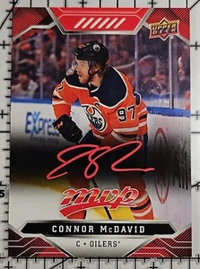 CONNOR McDAVID 2019-20 MVP Red Script Leaderboard Achievements #209 /100 - Picture 1 of 2