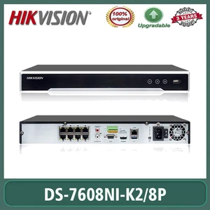 Hikvision 8CH POE 8MP 4K NVR DS-7608NI-K2/8P NVR Record 2SATA para cámara IP POE - Imagen 1 de 6