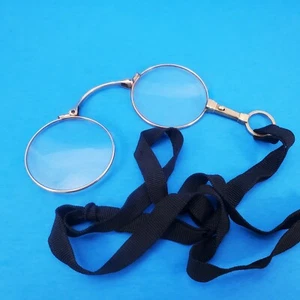 Vintage Eyewear Lorgnette  Pince-nez Art Deco Gold plated No Brand Chadco ? - Picture 1 of 7