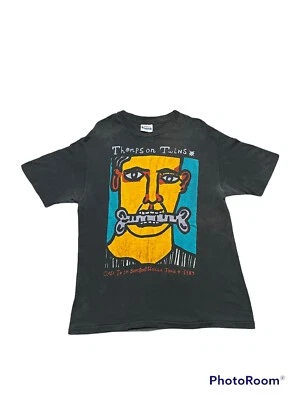 Camisa Vintage Años 70 80 1987 Thompson Twins World Tour Babble Mediana M Tom Pete Foto 1 de 4
