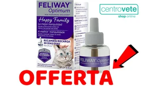 Ceva FELIWAY Optimum ⇢ Ricarica 48 ml // FEROMONI contro STRESS di GATTI in casa - Foto 1 di 2