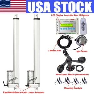 DC 12" Linear Actuator &LCD Controller &Anemometer for PV Solar Tracking Tracker - Picture 1 of 12