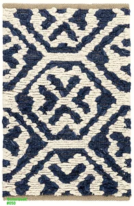 Alfombra de yute azul Fonda Soumak Runner-2,5' x 8'--Annie Selke--DASH & ALBERT--#050 - Imagen 1 de 2