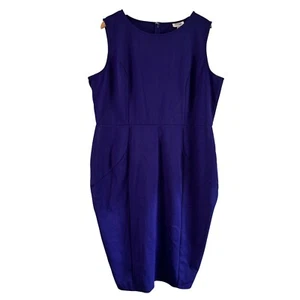 Unique Vintage Plus Size Sheath Dress Sleeveless Career Party 3X/20 - Picture 1 of 5