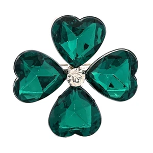 St. Patrick's Day Lucky Clover Fashion Pendant Charm Brooch Pin - Picture 1 of 5