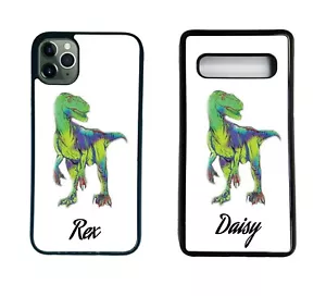 Personalised Dinosaur name Phone Case For iPhone or Samsung or Huawei - Picture 1 of 1