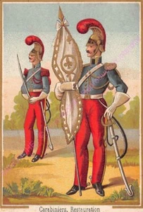 Chromo MILITARIA Carabiniers Restoration - Picture 1 of 2