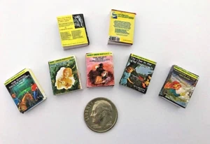 Dollhouse Miniature Overstock Sale-Books-Young Adult Mystery Novels-5 Books 1:12 - Picture 1 of 3