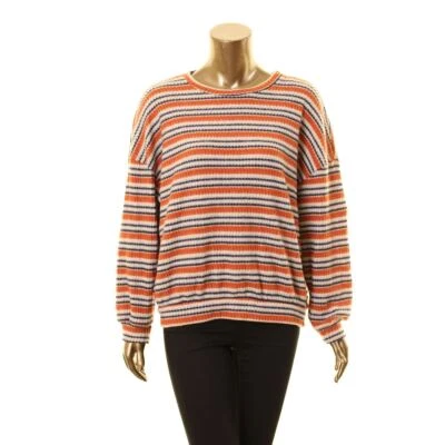 NUEVO EXUBERANTE Suéter Top Para Mujer a Rayas Cuello Redondo TEDO Foto 1 de 2