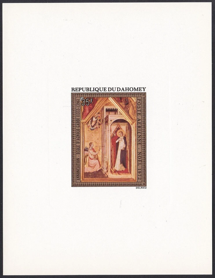 Dahomey ScC176 Navidad, Pintura, Escuela de Agnolo Gaddi, Prueba de Lujo Foto 1 de 1
