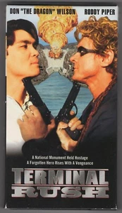 Terminal Rush (Rare Promo VHS Screener) Don "The Dragon" Wilson & Roddy Piper - Picture 1 of 2