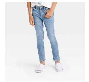 Boys' Super Stretch Super Skinny Fit Jeans - art class™ Medium Wash Size 16 - Picture 1 of 1
