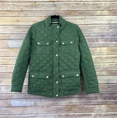 Market & Spruce Women’s Green Quilted Jacket Military Style M - Image 1 of 4