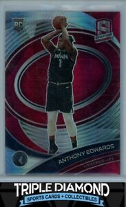 2020-21 Panini Spectra Anthony Edwards Rookie RC Silver Prizm T274