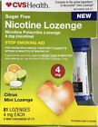 CVS Nicotine MINI Lozenge 4mg Stop Smoking Aid Citrus 81 Count 10/24