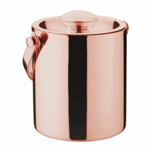 Olympia Copper Barware Ice Bucket Double Wall Lid 1Ltr Kitchen Restaurant - Picture 1 of 3