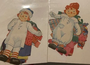 Vintage 1944 Saalfield RAGGEDY ANN AND ANDY PAPER DOLLS - Picture 1 of 4