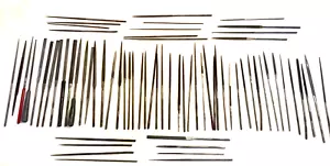70 jewelers machinist needle files Swiss, Nicholson, Grobet others, used - Picture 1 of 10