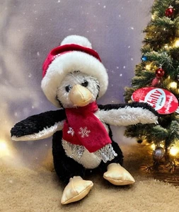 Tescos Chilly & Friends Penny Pinguino Pensionato Natale 8" Giocattolo Morbido ETICHETTE INUTILIZZATE - Foto 1 di 7