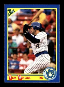 PAUL MOLITOR ⚾ 1990 Score Baseball #460 Milwaukee Brewers HOF - Picture 1 of 2
