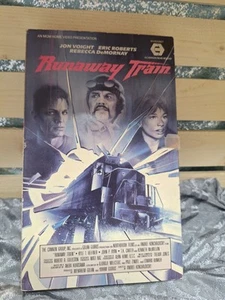 Rare Runaway Train 1985 VHS Big Book Box Jon Voight Rebecca DeMornay - Picture 1 of 4