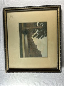 FOTO antigua tintada a mano firmada por Charles H Sawyer de Dixville Notch New Hampshire - Imagen 1 de 9