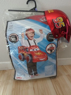Disney/Pixar Cars Lightning Mcqueen 4-6 3D halloween Racing costume one size  - Image 1 of 4