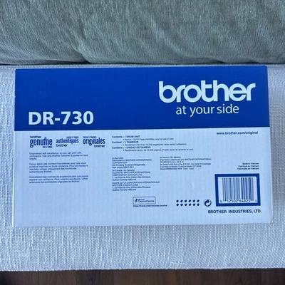 Brother DR730 Drum Genuine - 12,000 Page Yield DR-730 - Factory Sealed Box - New - Image 1 of 4