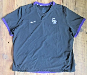 Nike Engineered Baseball Uomo Ventilata Shirt XXL 2X Colorado Rockies Warm-Up Tee - Foto 1 di 15