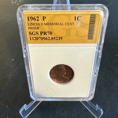 1962 LINCOLN CENT PROOF 1C PR70  - Image 1 of 2