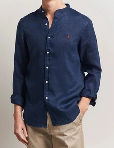 polo ralph lauren linen button down shirt Men’s Size L  - Picture 1 of 10