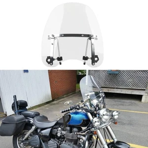 For Triumph Bonneville Speedmaster American 19"x17" Large Windshield Windscreen - Picture 1 of 11