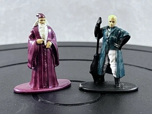 NANO METAL FIGS JADA TOYS 2017 HARRY POTTER ALBUS DUMBLEDORE AND DRACO MALFOY - Picture 1 of 7