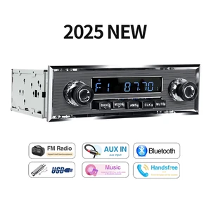 Grandnavi 1 Din Autoradio Lettore MP3 Auto D'Epoca Retro Audio Stereo Supporto F - Foto 1 di 12