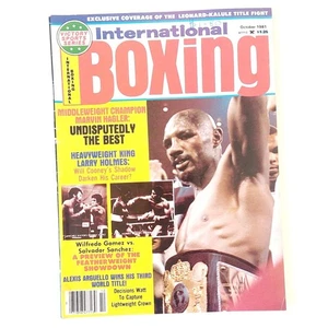 INTERNATIONAL BOXING MAGAZINE MARVELOUS MARVIN HAGLER COVER OCTOBER 1981 - Picture 1 of 12