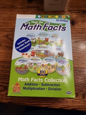 Meet the Math Facts 10 DVD set Addition-Subtraction-Multiplication-Division - Image 1 of 4